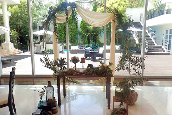 結婚式場の装飾